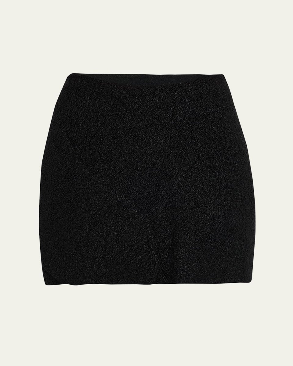 Boucle Paneled Mini Skirt